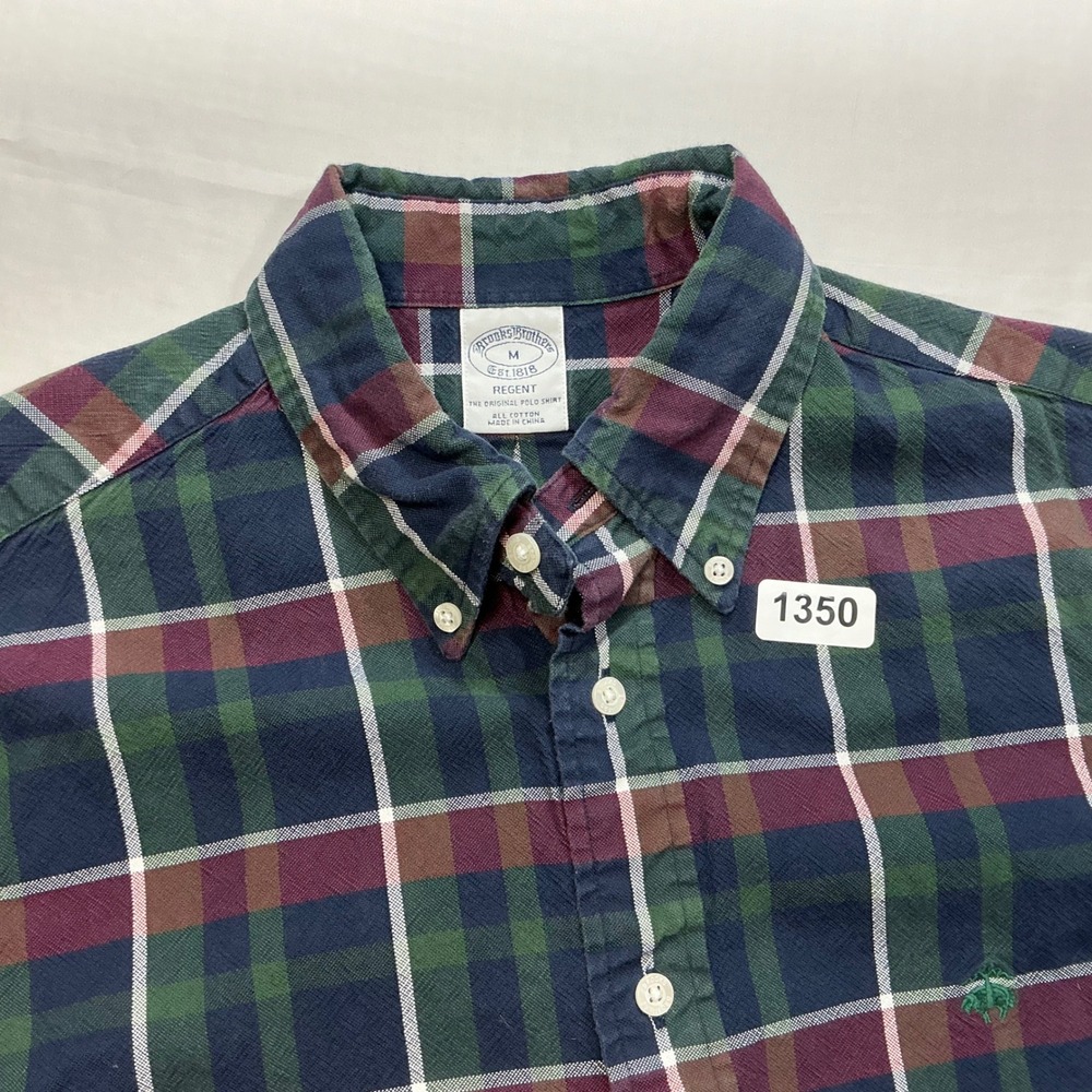 Brooks Brothers Mens Plaid Button Down Shirt Long‎ Sleeve Regent Fit - Picture 8 of 8